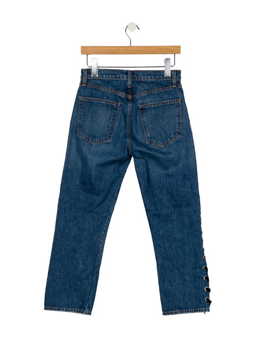 Veronica Beard Mid-Rise Straight Leg Jeans