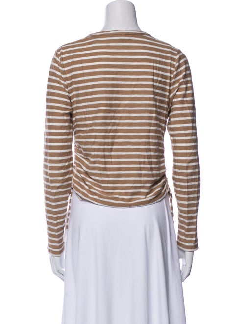 Veronica Beard Striped Crew Neck Top