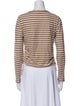 Veronica Beard Striped Crew Neck Top