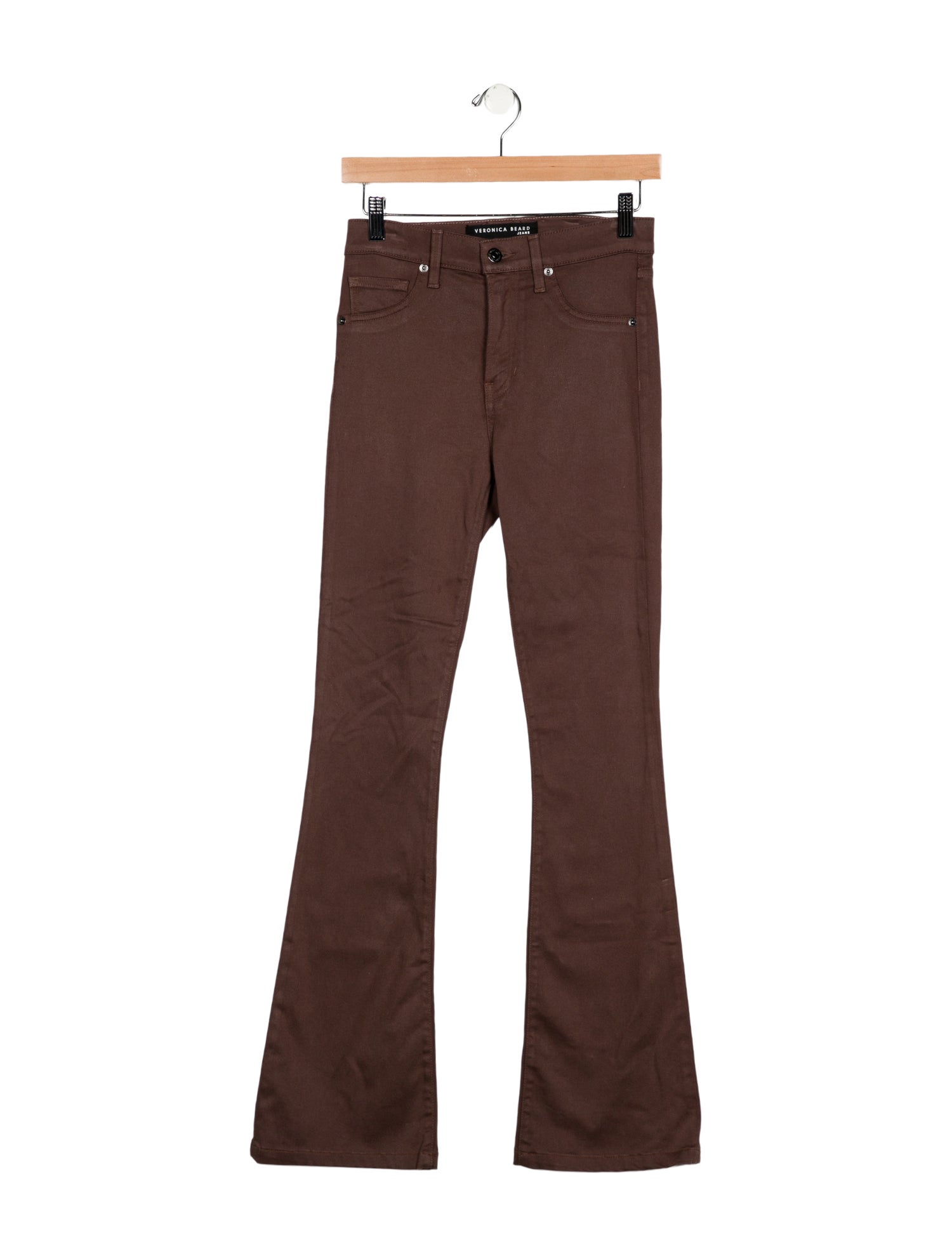 Veronica Beard Mid-Rise Wide Leg Jeans