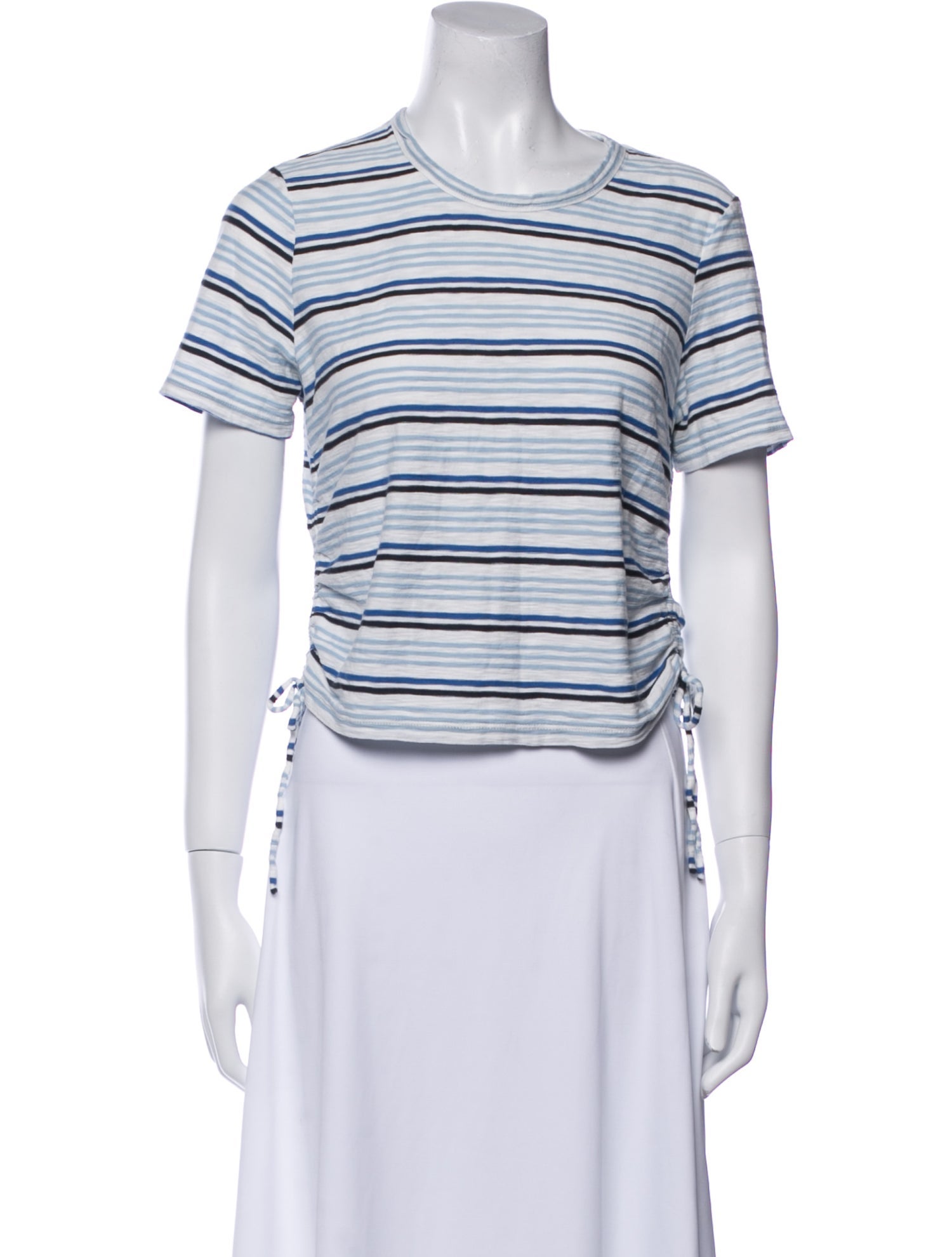 Veronica Beard Striped Crew Neck T-Shirt