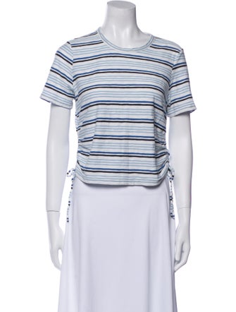Veronica Beard Striped Crew Neck T-Shirt