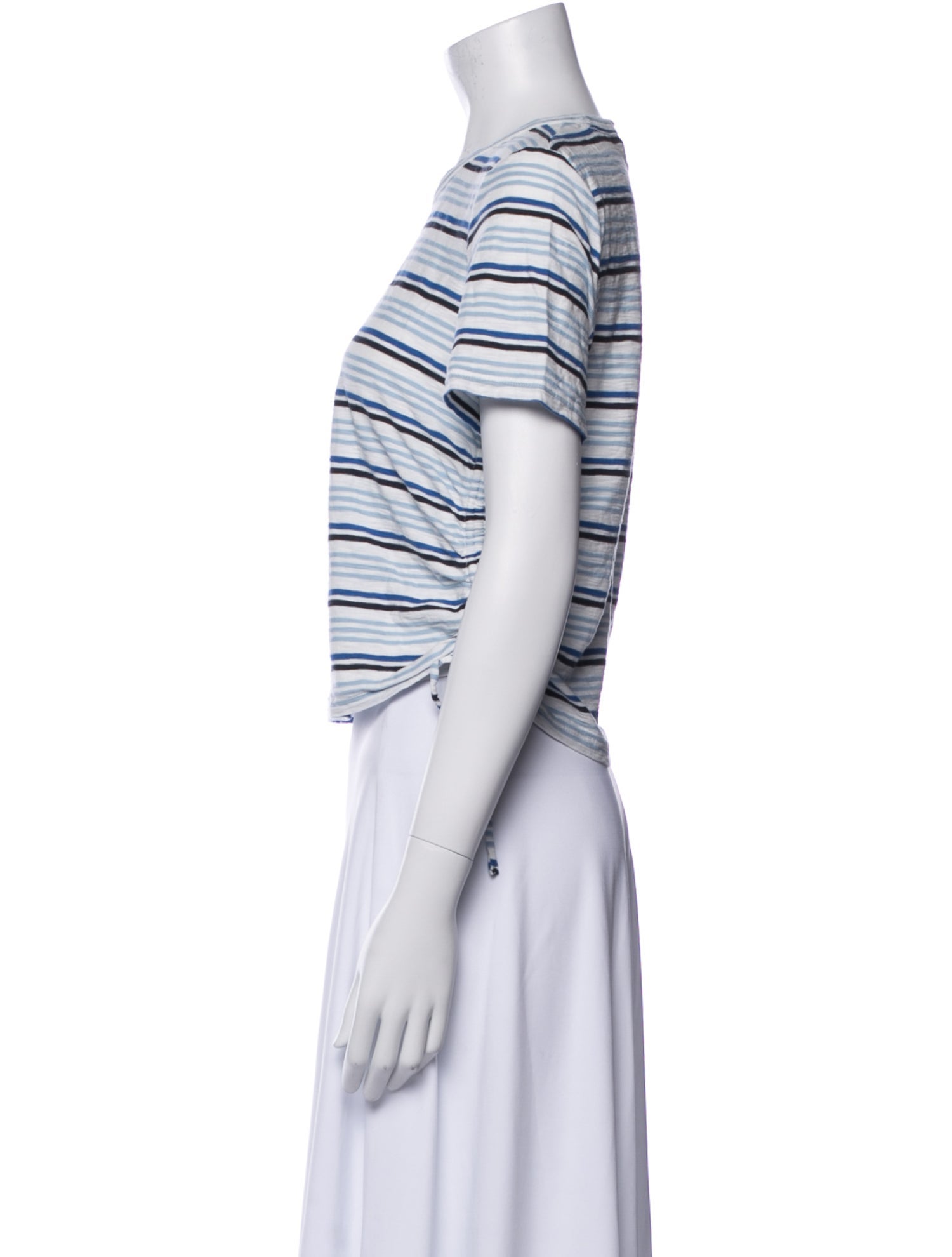 Veronica Beard Striped Crew Neck T-Shirt