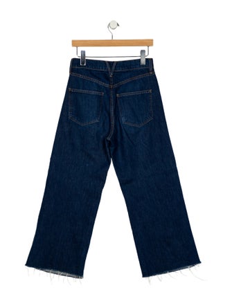 Veronica Beard High-Rise Wide Leg Jeans