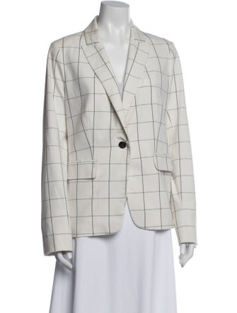 Veronica Beard Plaid Print Blazer