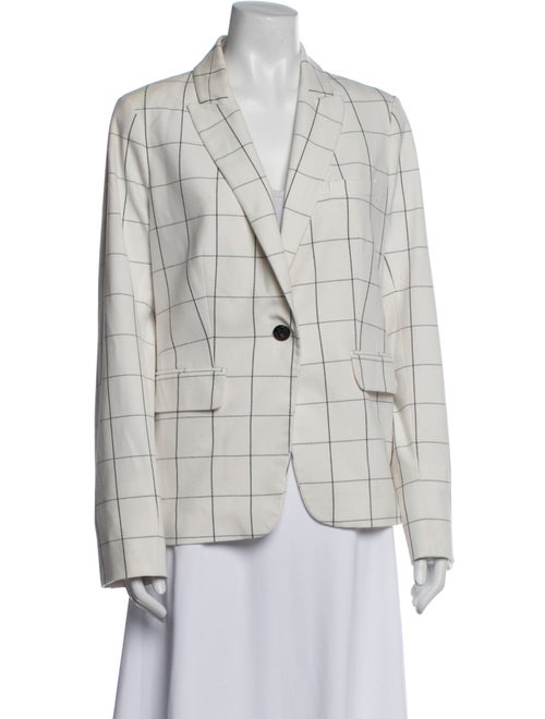 Veronica Beard Plaid Print Blazer