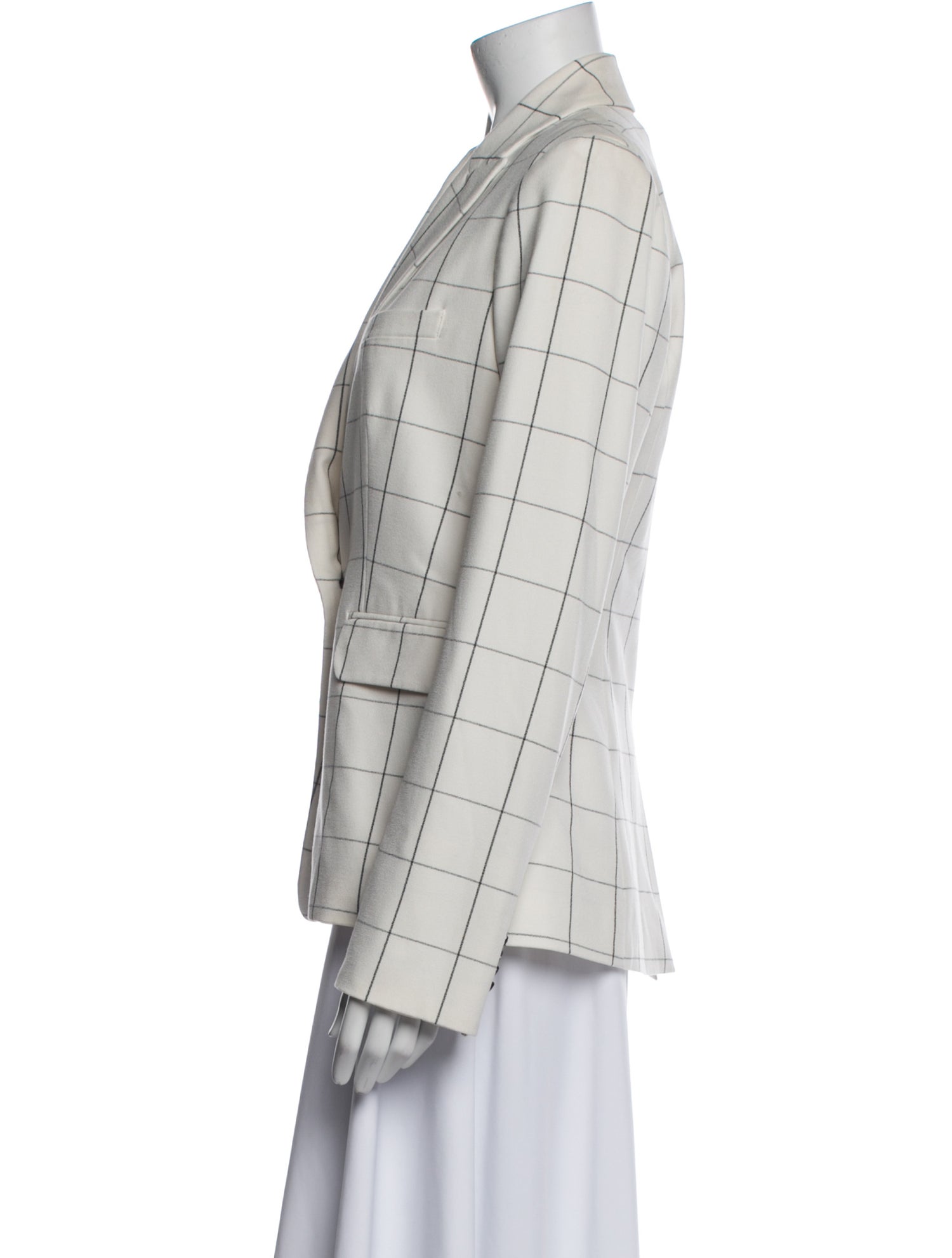 Veronica Beard Plaid Print Blazer