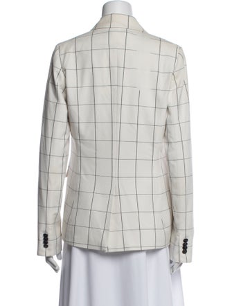 Veronica Beard Plaid Print Blazer