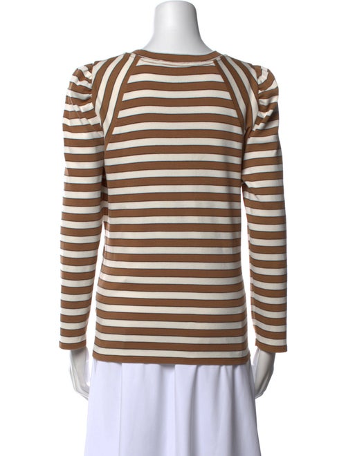 Veronica Beard Striped Scoop Neck Top