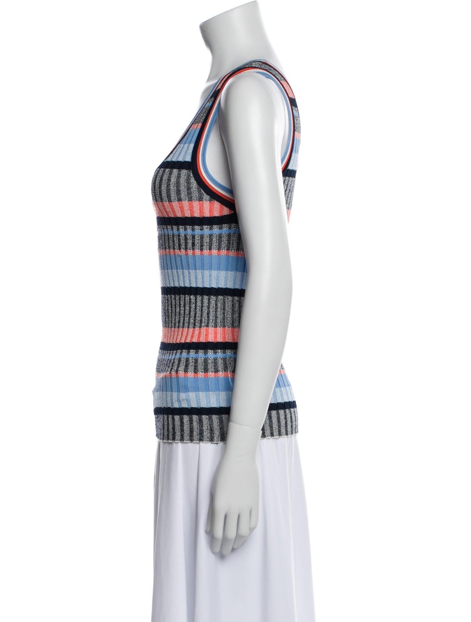 Veronica Beard Striped Scoop Neck Top w/ Tags