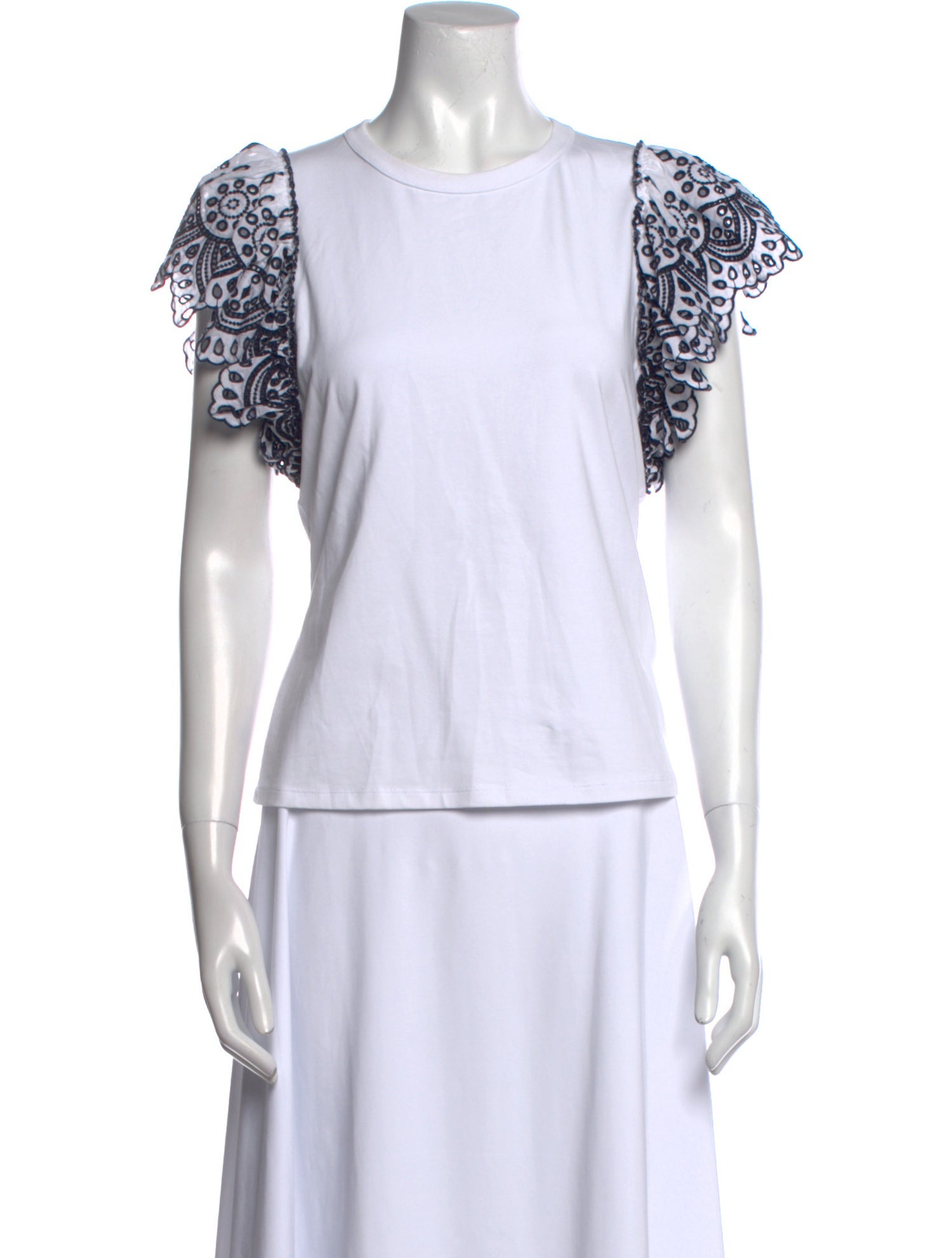 Veronica Beard Graphic Print Crew Neck T-Shirt