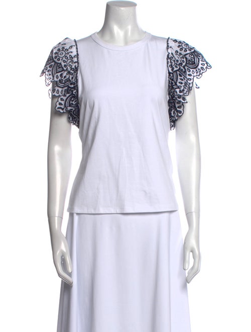 Veronica Beard Graphic Print Crew Neck T-Shirt