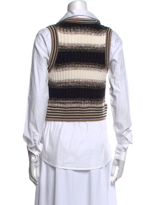 Veronica Beard Merino Wool Striped Polo