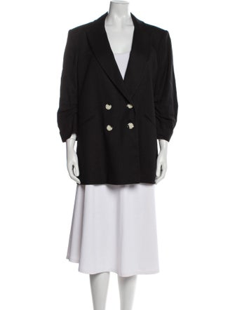 Veronica Beard Linen Peacoat