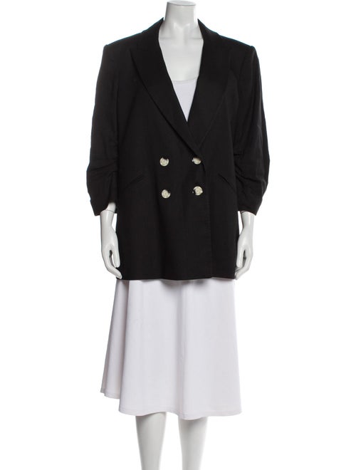 Veronica Beard Linen Peacoat