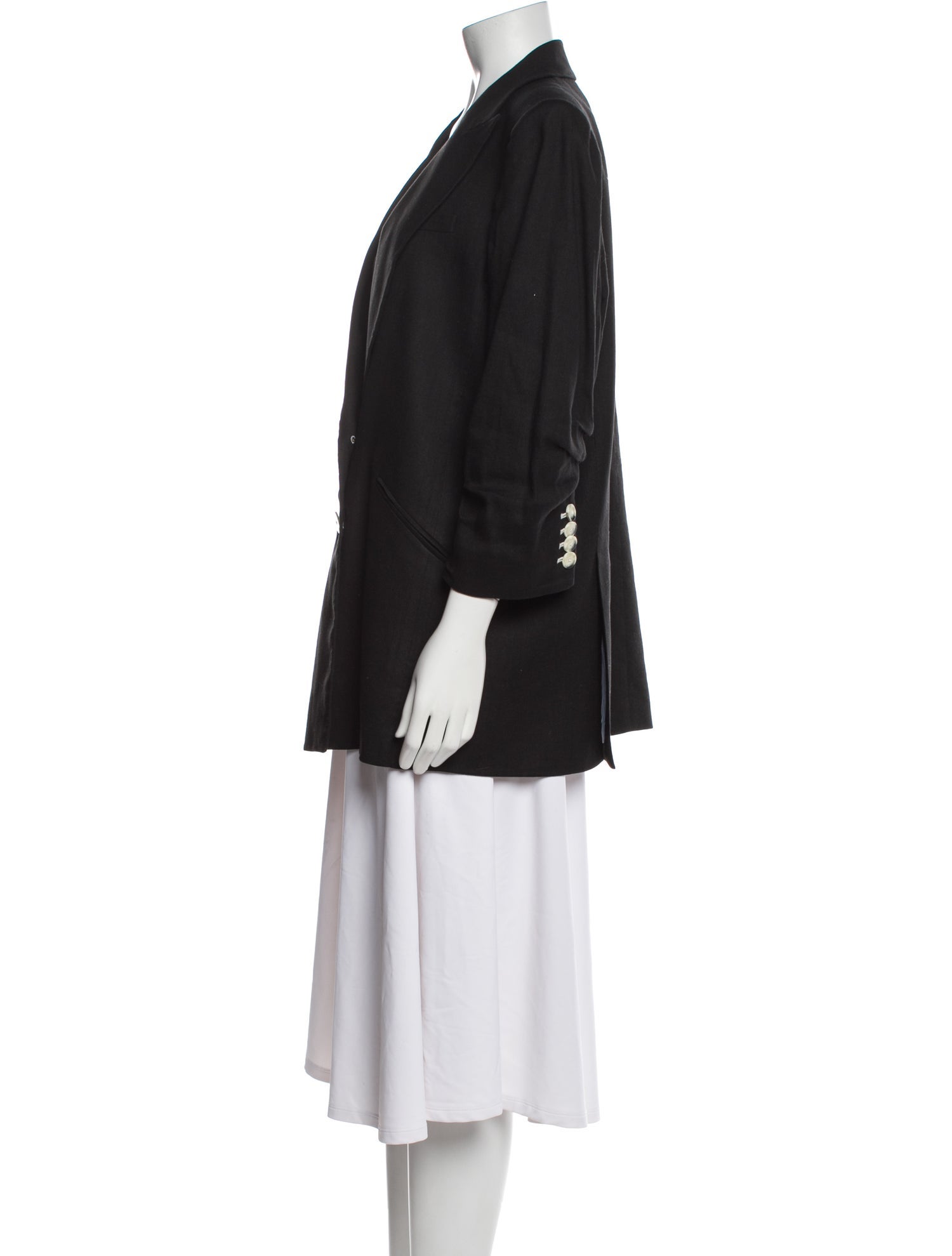 Veronica Beard Linen Peacoat