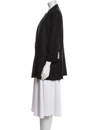 Veronica Beard Linen Peacoat