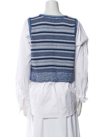 Veronica Beard Striped Crew Neck Sweater