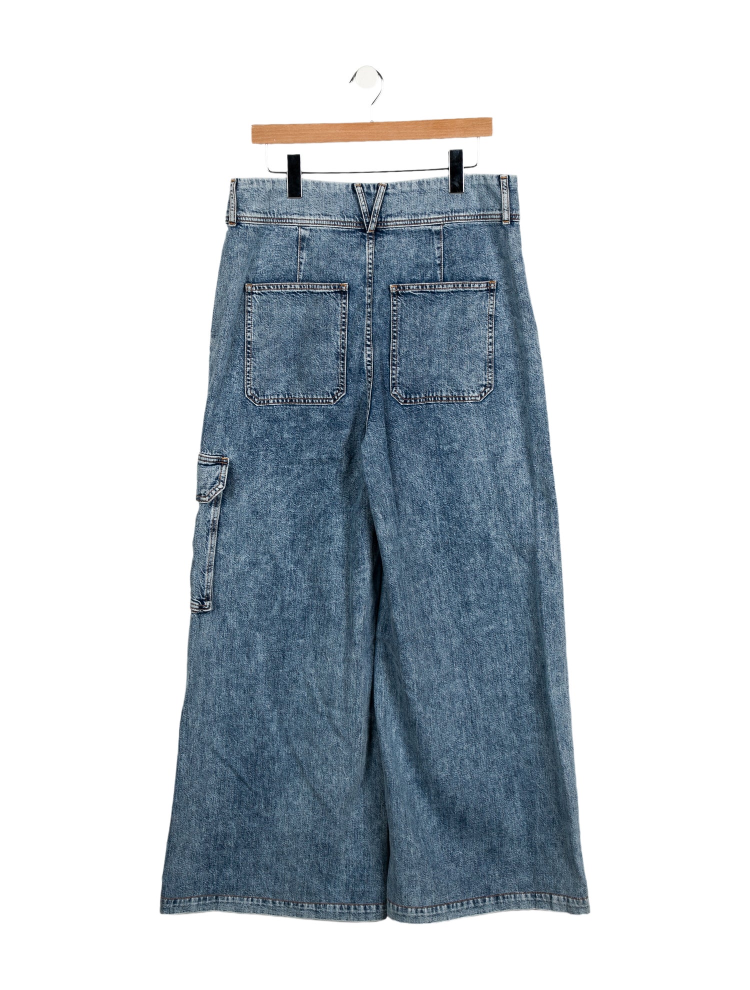 Veronica Beard High-Rise Wide Leg Jeans