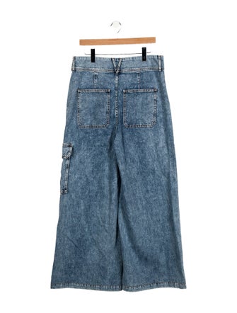 Veronica Beard High-Rise Wide Leg Jeans