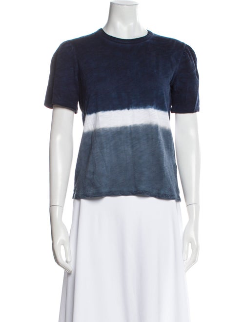 Veronica Beard Colorblock Pattern Crew Neck T-Shirt