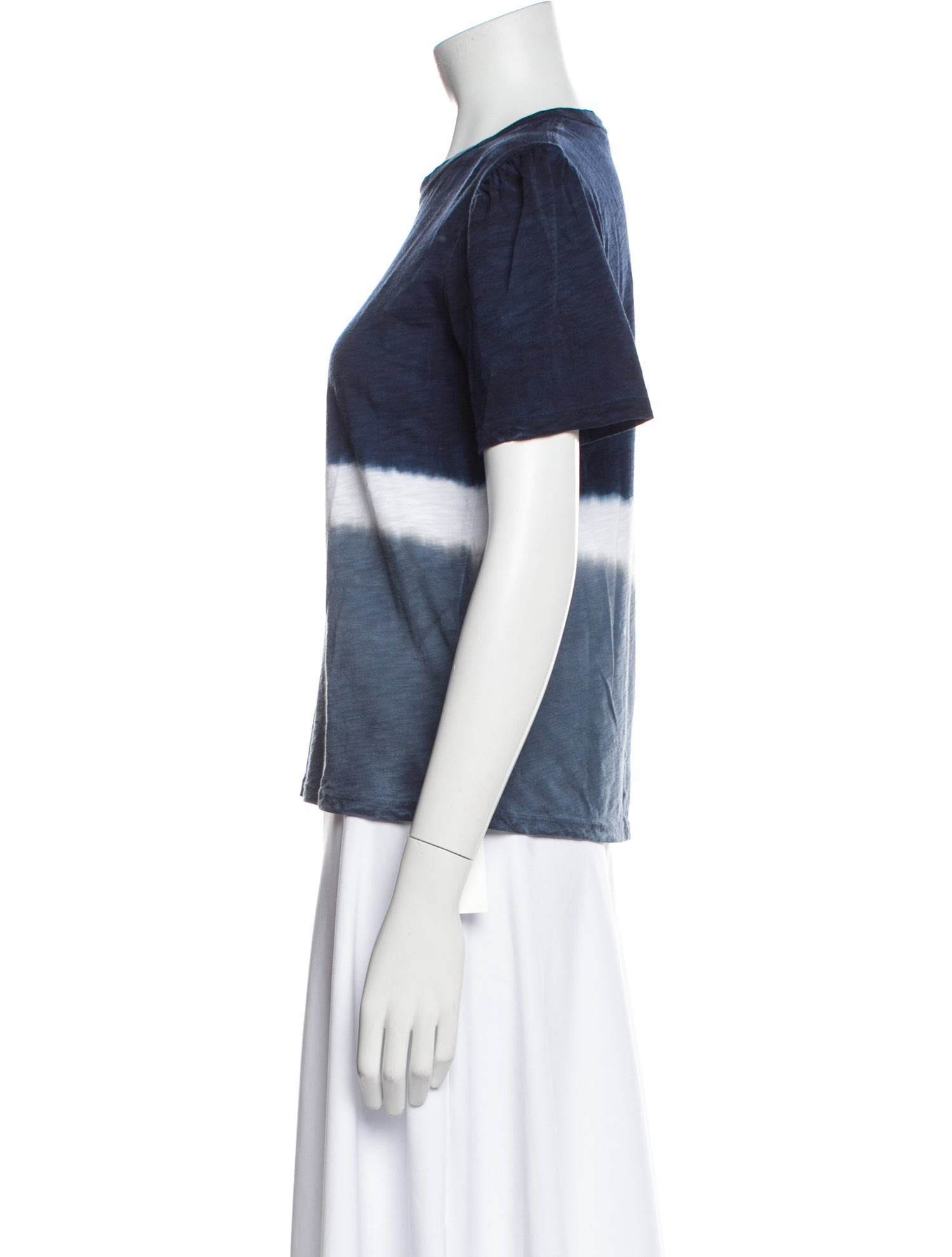 Veronica Beard Colorblock Pattern Crew Neck T-Shirt