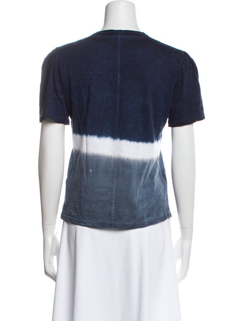 Veronica Beard Colorblock Pattern Crew Neck T-Shirt