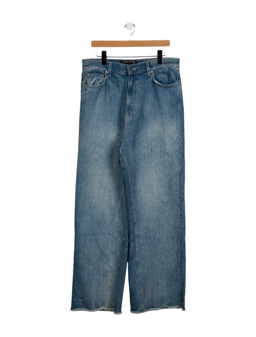 Veronica Beard High-Rise Wide Leg Jeans