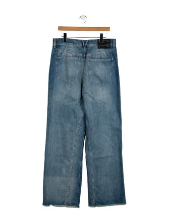 Veronica Beard High-Rise Wide Leg Jeans