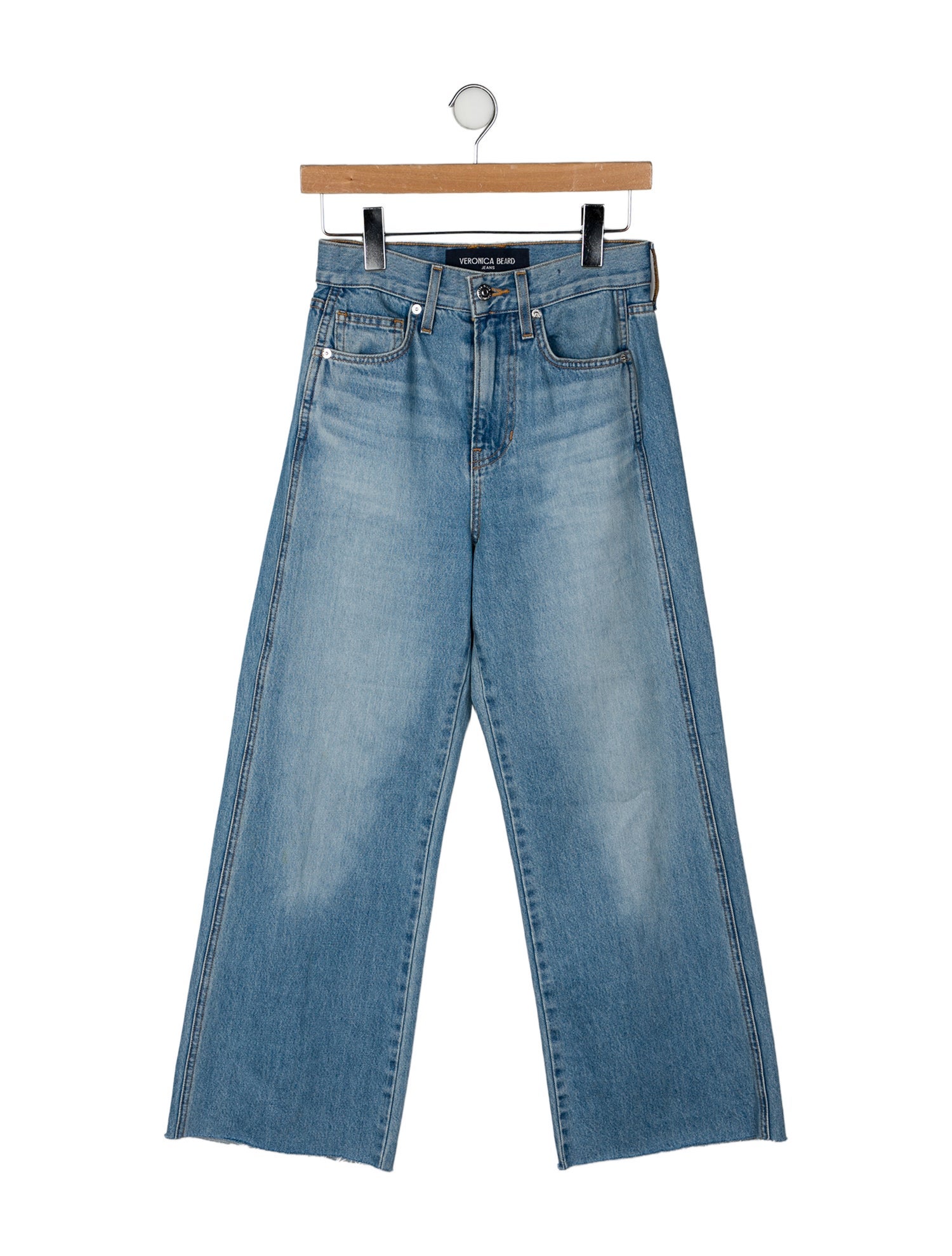 Veronica Beard High-Rise Wide Leg Jeans