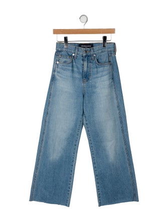 Veronica Beard High-Rise Wide Leg Jeans