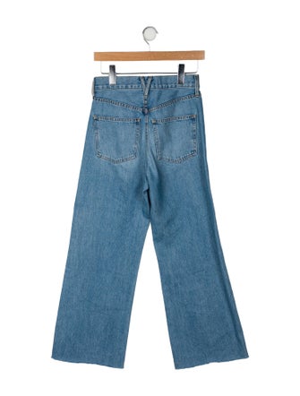 Veronica Beard High-Rise Wide Leg Jeans