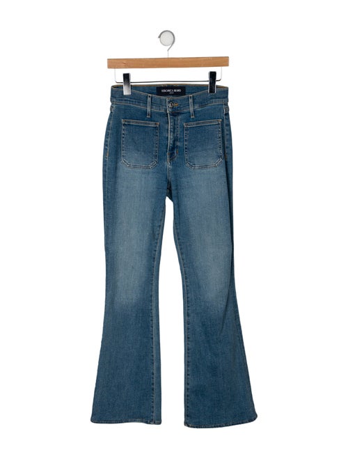 Veronica Beard Mid-Rise Wide Leg Jeans