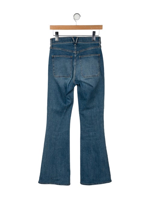 Veronica Beard Mid-Rise Wide Leg Jeans