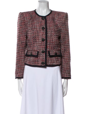 Veronica Beard Tweed Pattern Evening Jacket