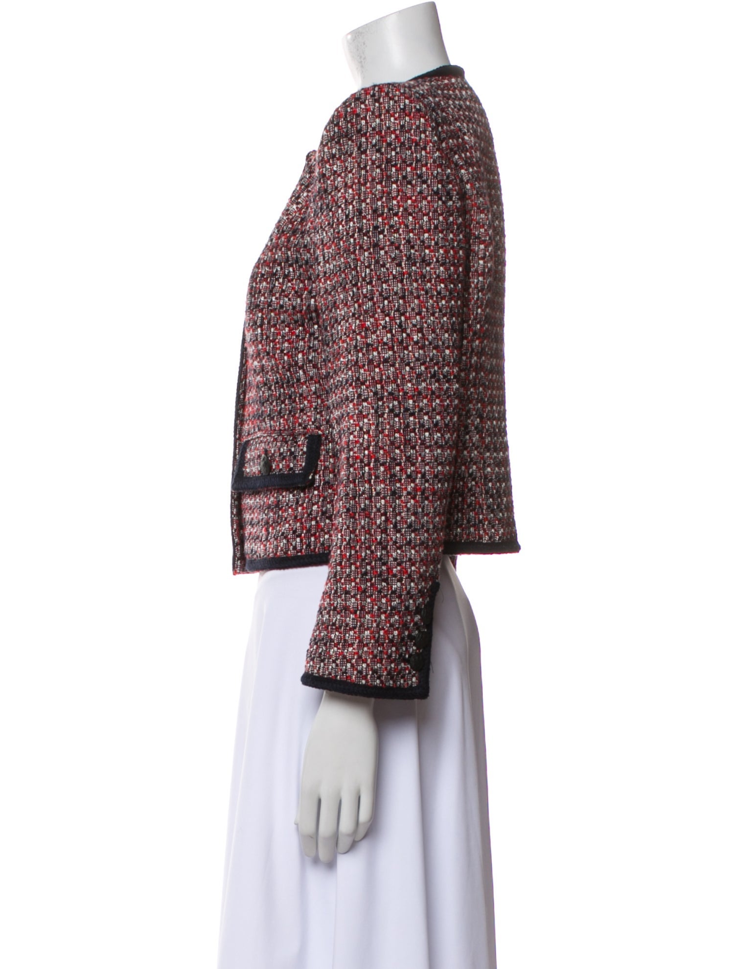 Veronica Beard Tweed Pattern Evening Jacket