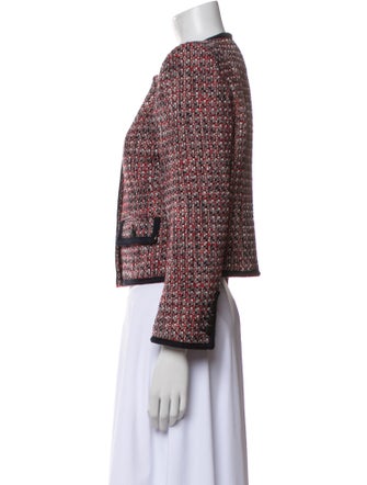 Veronica Beard Tweed Pattern Evening Jacket