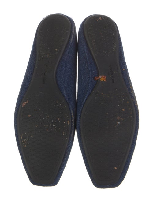 Veronica Beard Denim Bow Accents Ballet Flats