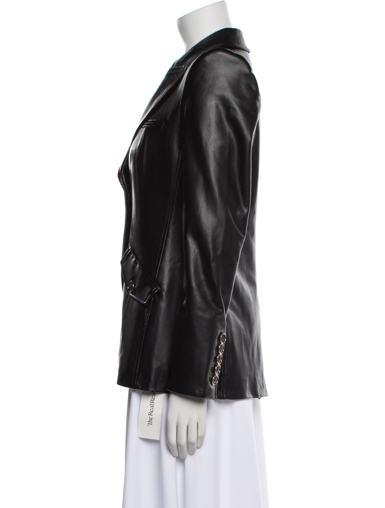 Veronica Beard Faux Leather Blazer