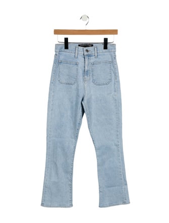 Veronica Beard High-Rise Straight Leg Jeans