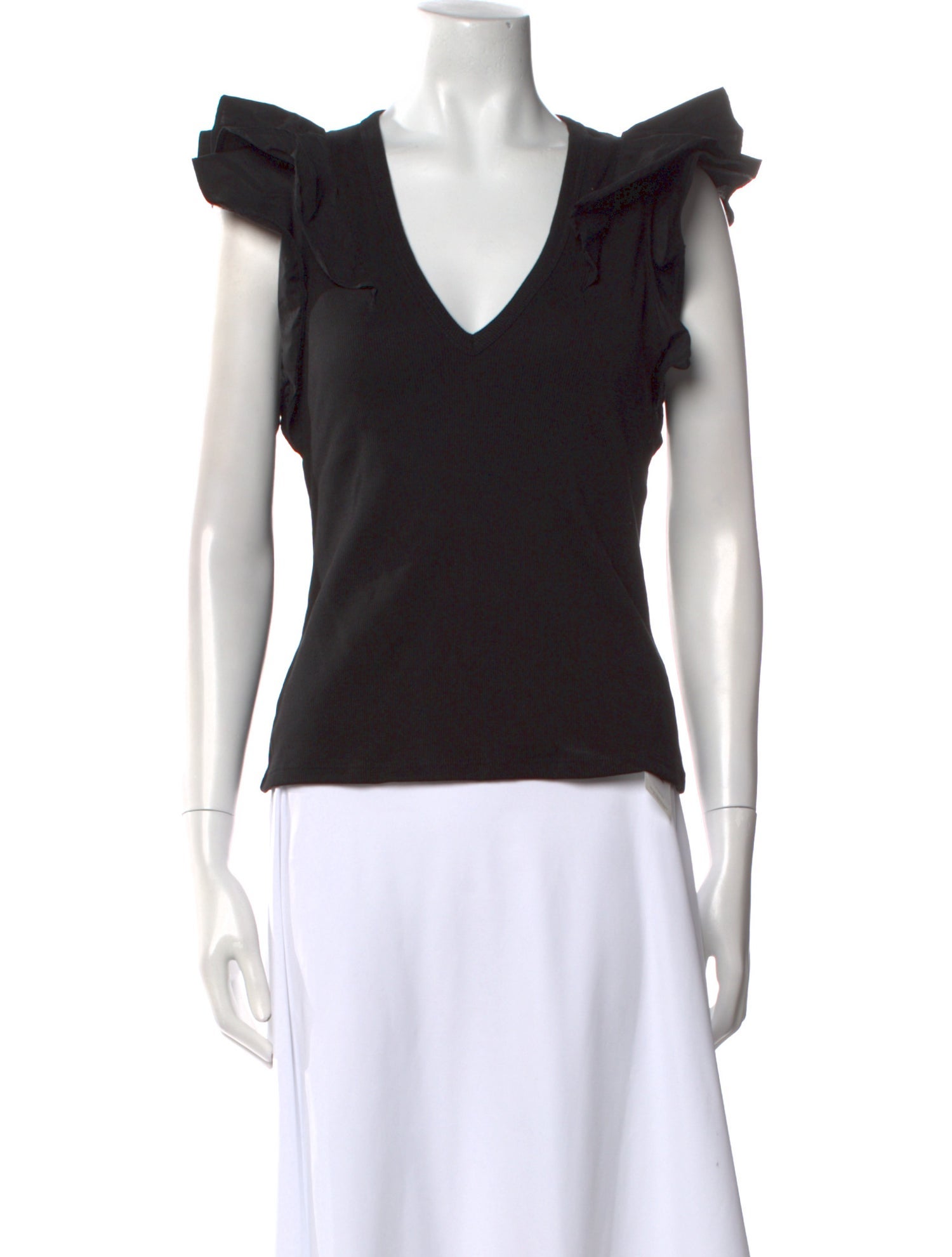 Veronica Beard V-Neck Short Sleeve Top w/ Tags