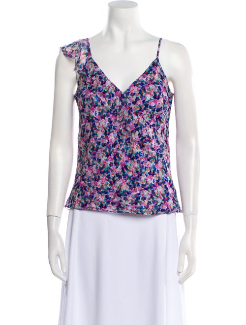 Veronica Beard Silk Floral Print Blouse