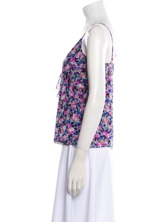 Veronica Beard Silk Floral Print Blouse