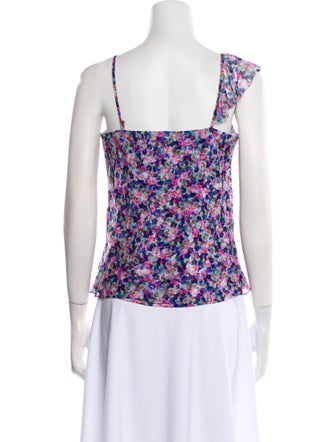 Veronica Beard Silk Floral Print Blouse