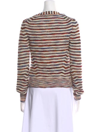 Veronica Beard Striped V-Neck Sweater