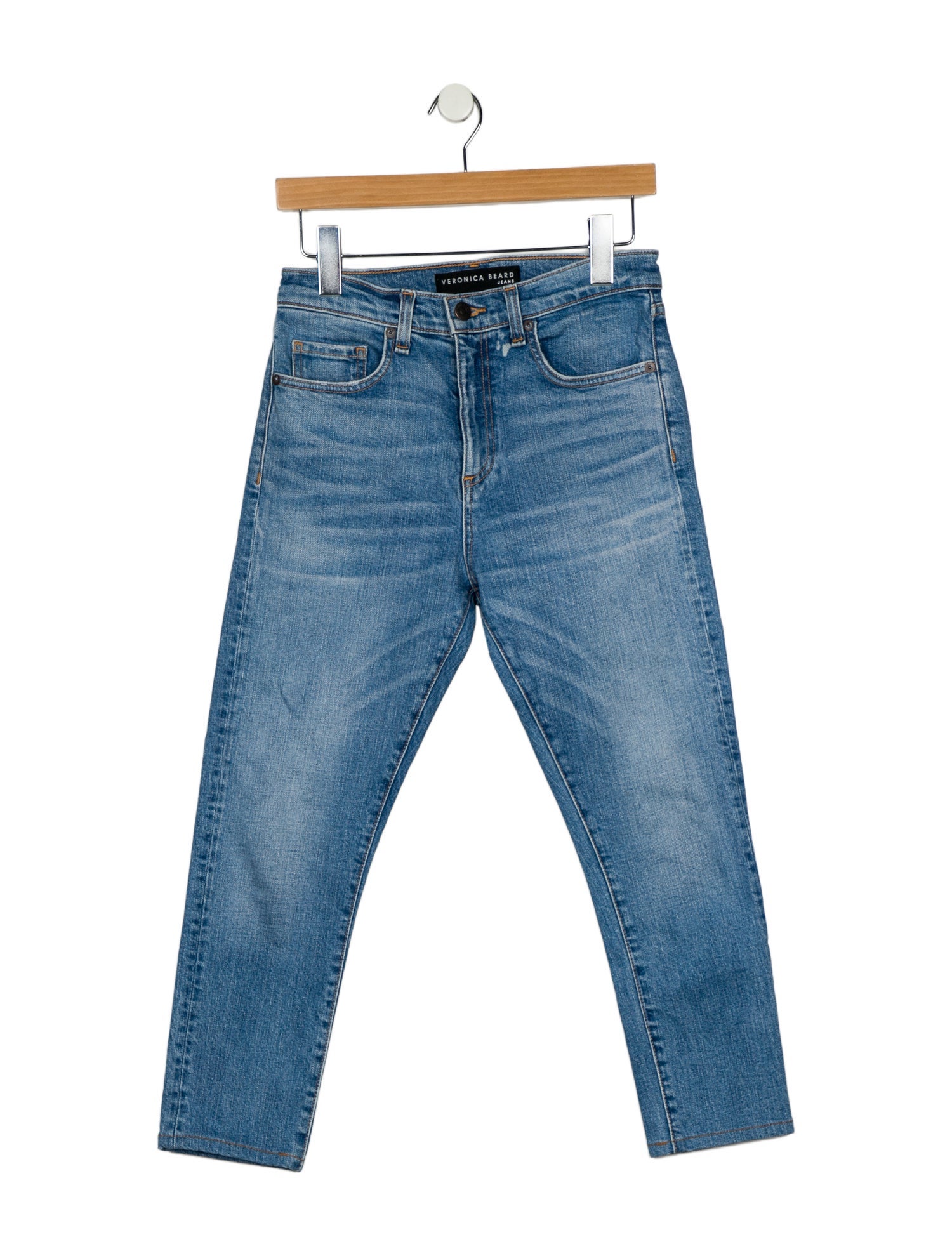 Veronica Beard Mid-Rise Skinny Leg Jeans