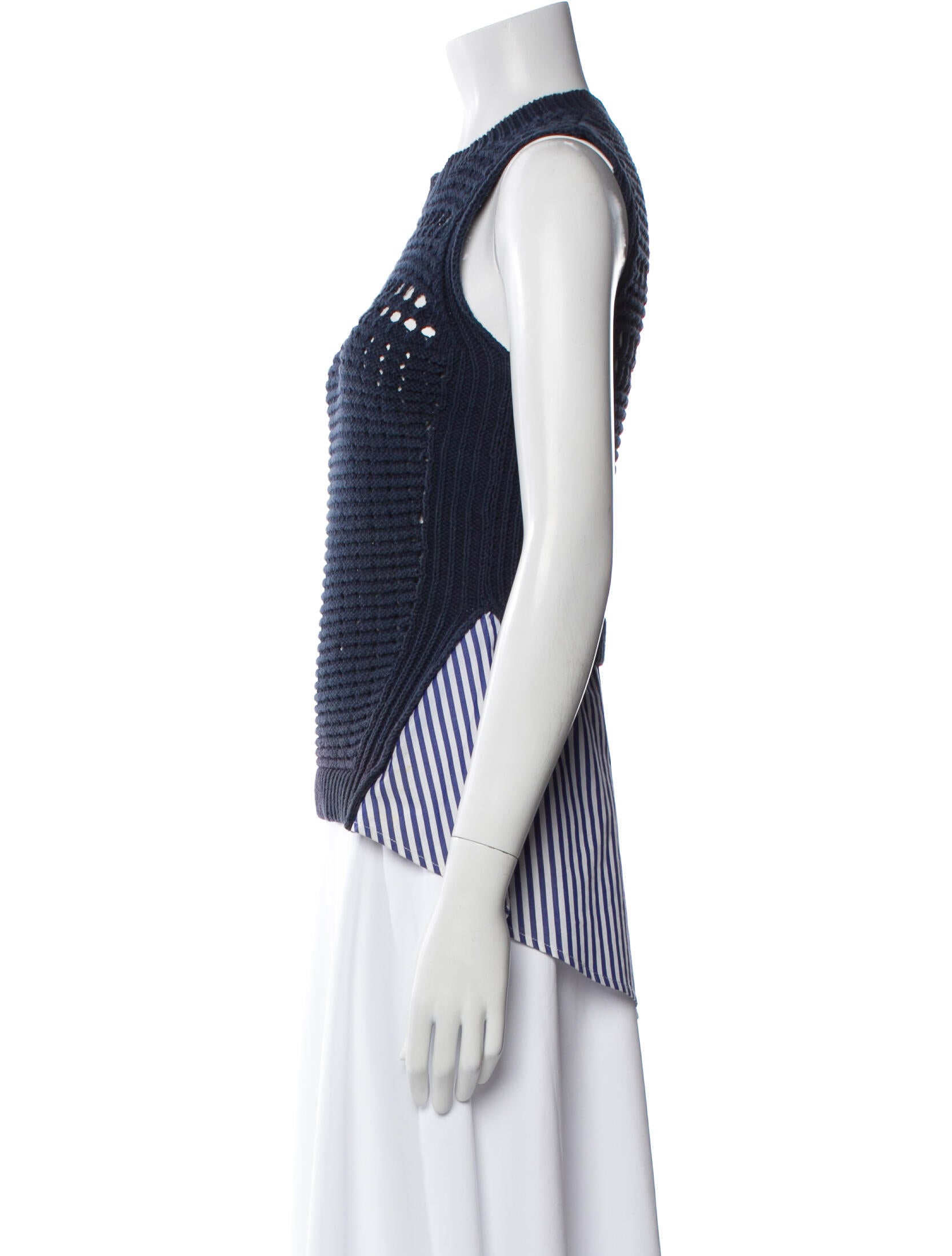 Veronica Beard Crew Neck Sleeveless Top