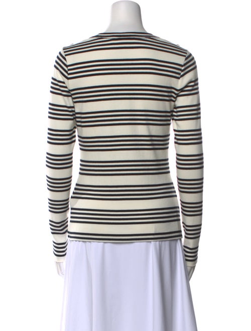 Veronica Beard Striped Scoop Neck Top