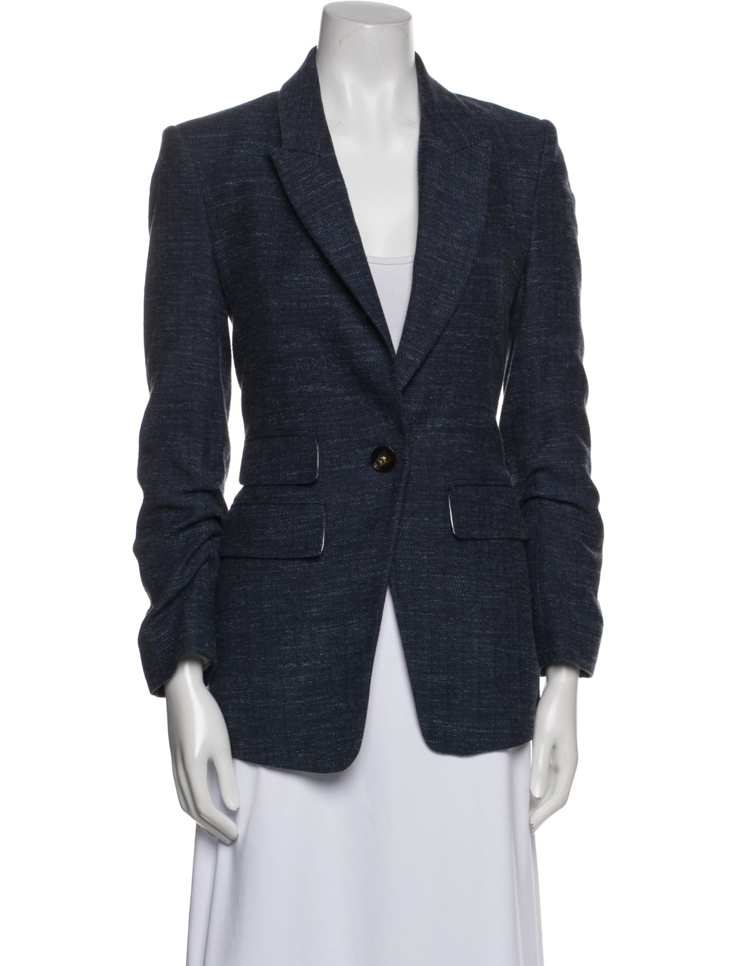 Veronica Beard Virgin Wool Striped Blazer