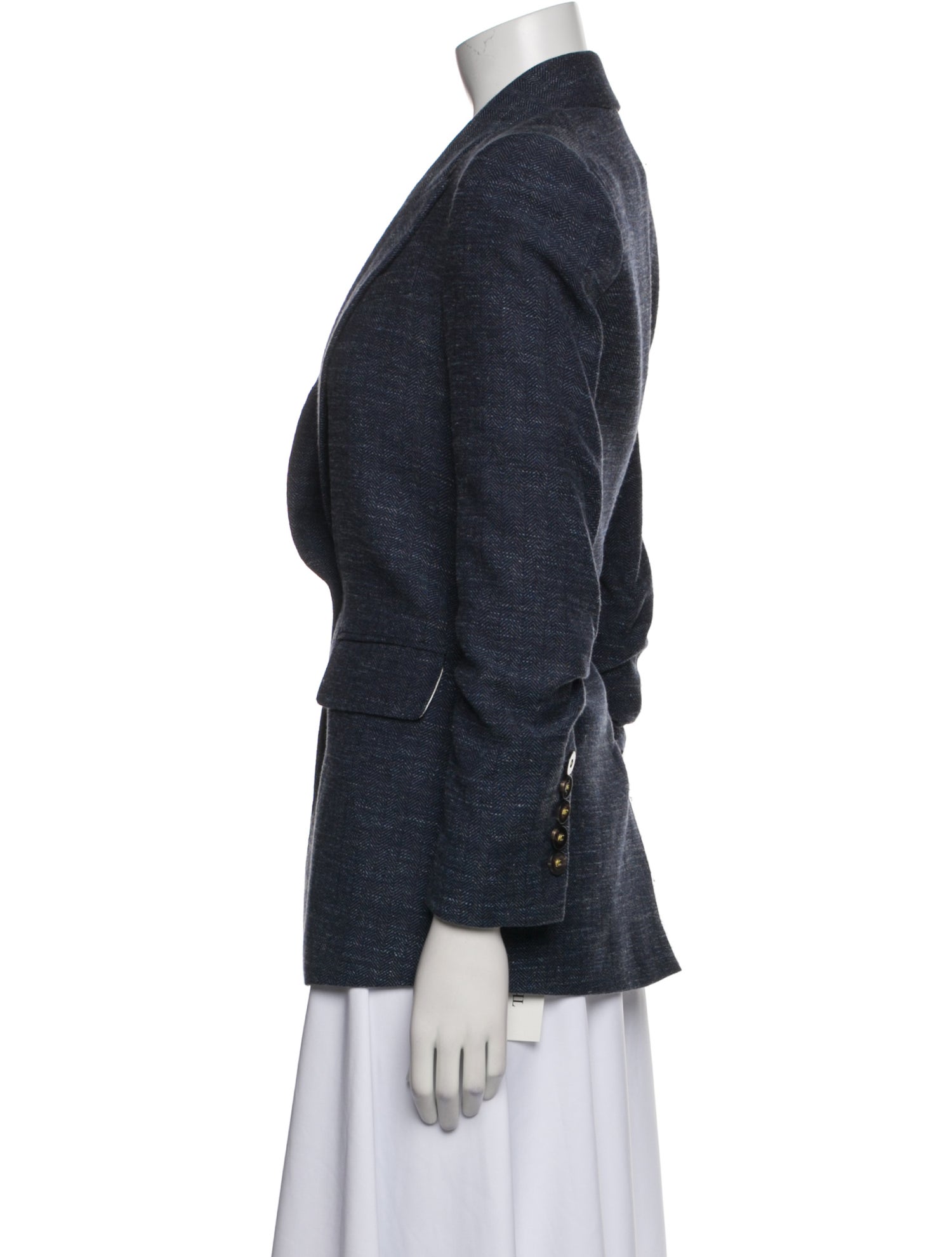 Veronica Beard Virgin Wool Striped Blazer